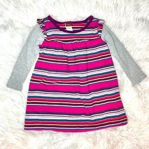 TEA Collection Multi Color Stripe Long Sleeve Dress